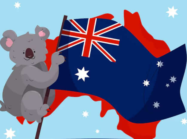 Map view of Australia